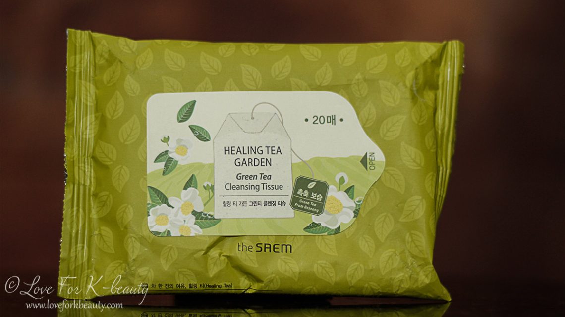 The Saem healing tea garden cleansing tissue